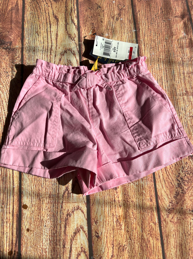 Polo Ralph Lauren Kids Pink Ruffled Cotton Mesh Shorts Size 2/2T