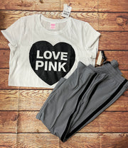 Love PINK w/Track Pants outfit